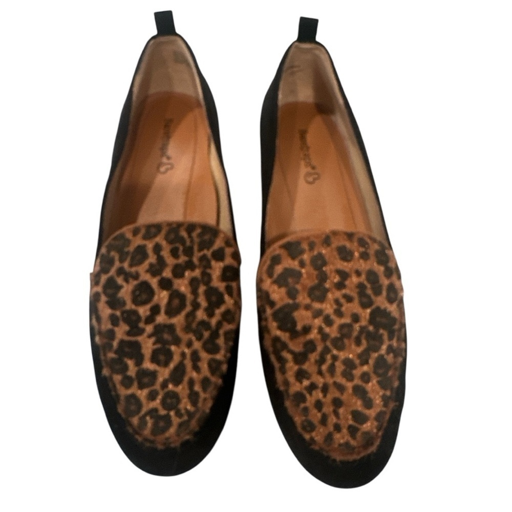 BareTraps Animal Print Flats Loafers Capsule Comfy Sz 7.5 Office Career